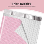 METRONIC 8.5 x 12 Bubble Mailers 40 Pack, Light Pink Bubble Mailers, Strong Adhesion Padded Envelope, Shipping Envelope Bubble Mailer, Bubble Envelopes for clothing, Bubble Mailer Usable Size 8.5 x 11