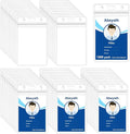 ABEYATH 1000 Pack Extra Thick ID Card Name Badge Holder Heavy Duty Waterproof Clear Plastic PVC Vertical Sleeve Pocket Resealable