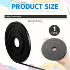 AmazingSpark Magnetic Tape Roll Thin Strips, 0.39 Inch x 33 Feet Magnetic Board Dividers Whiteboard Graphic Decorative Tape Marking Line for Classroom Office Art Accessories(Black)