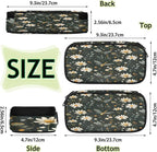 Pardick Pencil Case，Butterfly Daisy Big Capacity Pencil Pouch Coin Pouch Stationery Organizer For Teen School