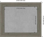 Amanti Art Grey Framed Magnetic Board 21x25 Small Vision Board for use with Magnets, 100% Metal Sheet to Display Items as Office Decor or for Home Organization in mudroom, Kitchen or Kids Room