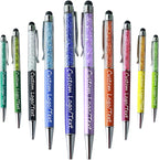 Yucold Customized Pens with Name/Logo - Touch Screen Stylus Ballpoint Pen, Perfect for Weddings, Business & Personalized Gifts (Multicolor,500)