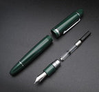 JINHAO X159 Fountain Pen (EF Nib 0.38mm, Dark Green with Silvery Clip)