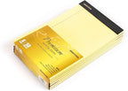 Mintra Office Legal Pads - ((PREMIUM CANARY 6pk, 5in x 8in, NARROW RULED))