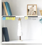 DOLLAR BOSS Monitor Memo Boards for Computers 2 Pcs Office Desk Accessories 11" x 3.1" Transparent Acrylic Monitor Side Panel Multifunction Message Board Screen Note Holder for Office Home Work Desk