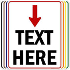 Custom Arrow,Custom Directional Sign, Arrow Down Sign, 24x30 Inches, 55 mil thick HDPE (high density polyethylene) Made in USA by My Sign Center