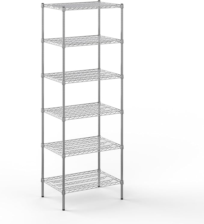 Regal Altair 21" Deep x 30" Wide x 86" Height Wire Shelving Kit | 6-Tier | NSF Commercial Storage Rack Unit