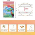MUDOR Spiral-Bound Blank Sheet Music Notebook, 100 Pages Wide Staff Manuscript Paper with 100 GSM Thick Paper, Non-bleeding, Piano Guitar Composition Notebook for Composers, Students and Musicians (Blue)