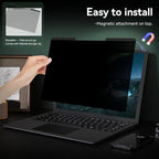 Mao Yeye Magnetic Laptop Privacy Screen 14 Inch 16:10 Aspect Ratio Anti-Glare Blue Light Monitor Protector,Removable 14in Film for Lenovo HP Dell Acer Asus Thinkpad Envy Xps