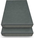 Golden State Art, Archival Folio Storage Box 9x12, Clamshell Design with Metal Edge, Preserve and Store Photos Documents Cards Prints Arts Crafts DIY, Gray, Pack of 2