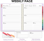 2026 Planner, Weekly and Monthly Planner, January 2026 - December 2026, Hardcover Agenda Planner with Monthly Tabs, Goal Setting & Time Management Organizer for Professionals & Students, 8.5" x 11"