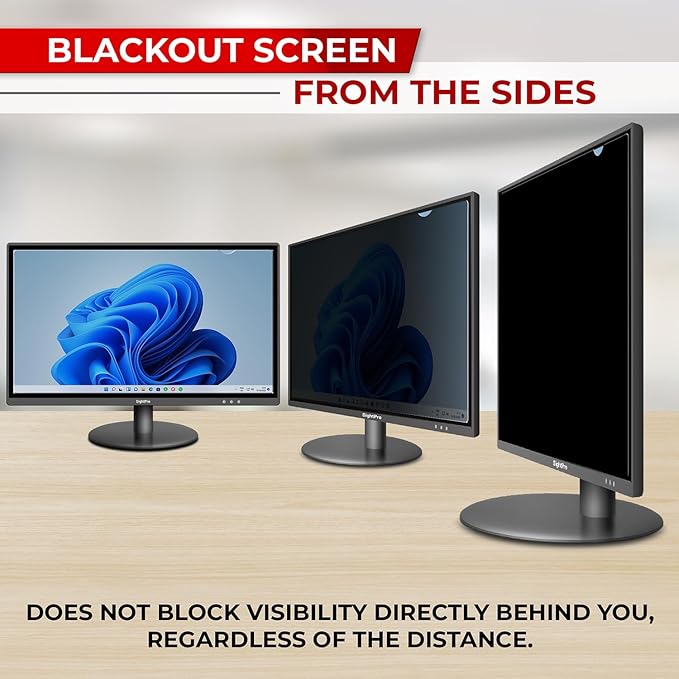 SightPro 20 Inch 16:9 Computer Privacy Screen Filter for Monitor - Privacy Shield and Anti-Glare Protector (17 7/16" x 9 13/16")