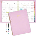 Forvencer 2026 Planner Weekly and Monthly, Jan 2026 -Dec 2026, Vegan Leather Cover Calendar Planner, 8.5" x 11" Agenda with Color Tabs, Inner Pocket, Spiral, 2026 Planner for Office School Supplies