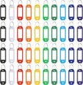 ttstar 40 Pack Key Tags Identifiers – Hexagon Design Key Rings with Labels, Multi-Color Plastic Keychain with Writable Window for Organizing Keys, Luggage, Pet Tags, Flash Drives