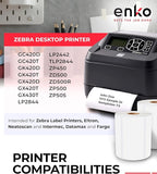 enKo 4" x 2" Labels for Zebra Desktop Printers (24 Rolls | 18,000 Labels) - Direct Thermal Address Mailing Shipping Barcode FBA Stickers FNSKU Label for Zebra and Eltron (Perforated)
