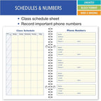 Elan Publishing Company Student Planner Weekly Overview Format for a Full Year (S85-Blue) 5.5 x 8.5