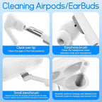 Keyboard Cleaning Kit Laptop Cleaner, 32-in-1 Computer Screen Cleaning Brush Tool, Multi-Function PC Electronic Cleaner Kit Spray for iPad iPhone Pro, Earbuds, Airpods, Camera Lens, Monitor (White)
