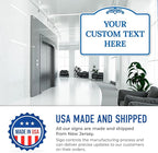 Custom Decorative Sign, Personalized Metal Sign for Business, Driveway, Home, Airbnb, Office Door Plaque, Blue Light Sign, 18x24 Inches, ACM, Fade Resistant, Made in USA by Sigo Signs