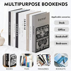 Personalized Butterfly Decorative Book Ends, Heavy Duty Bookends for Shelves, Non-Slip Book Stopper, Metal Modern Bookshelf Decor for Home Office Study Room, Gifts for Readers Color03