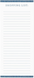 Graphique Magnetic Notepad, Chambray – 100 Sheets, 4” x 9.25” x .5” – Front Says, “Shopping List”, Sticks to Any Magnetic Surface, Perfect for Shopping and Grocery Lists, Makes a Great Gift