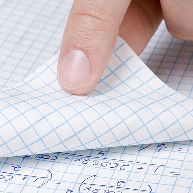 Rosmonde 1 Subject Graph Paper Spiral Notebook, 24 Pack, 70 Sheets (140 Pages), 8 x 10-1/2" Bulk 4x4 Spiral Bound Grid Notebooks, 3 Hole Punched Single Subject Quad Ruled Spiral Notebooks for School
