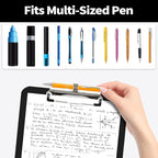 Sooez Plastic Clipboard with Pen Holder, [10% Thicker] Clip Boards 8.5x11 with Low Profile Clip, Cute Hanging Clipboard, Standard Letter Size A4 for Women Teacher, Office & School Supplies