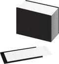 LLPT Magnetic Label Holder 5" x 3" 26 Packs C Channel White Paper Cards Protective Film Strong Removable for Shelf White Board Toolbox Metal Wall Cabinet Drawer(MH53026)