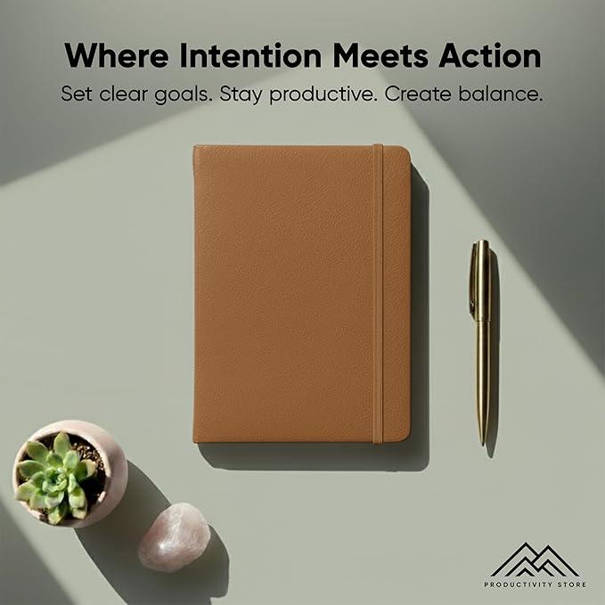 Dated, 2026 Planner, 5.8” x 8.3” - The #1 Productivity Planner to Achieve Your 2026 Goals - Planner 2026-2027 by PRODUCTIVITY STORE (A5, BROWN)