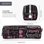 Custom Pencil Case, Customized Pencil Pouch With Zipper, Durable Personalized Pencil Bag, Stationery Desk Organizer Bags For Teens Boy Girls Kids Women