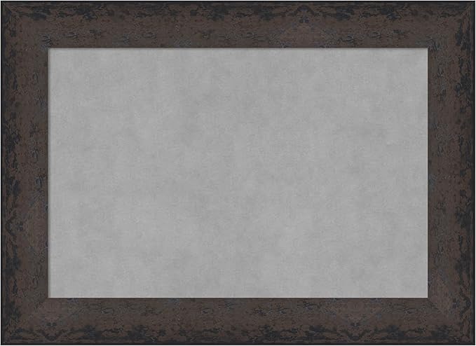 Amanti Art Black Framed Magnetic Board 21x29 Medium Vision Board for use with Magnets, 100% Metal Sheet to Display Items as Office Decor or for Home Organization in mudroom, Kitchen or Kids Room