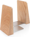 DRELIFAM Red Oak Book Ends Heavy Duty Handmade Book Ends for Shelves Decorative Bookends to Hold Heavy Books (Red Oak Large)