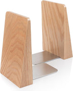 DRELIFAM Red Oak Book Ends Heavy Duty Handmade Book Ends for Shelves Decorative Bookends to Hold Heavy Books (Red Oak Large)