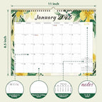 2026 Wall Calendar, Monthly Wall Calendars, Jan 2026 - Jun 2027, Desk Planner (8.5" x 11"), Hanging for Home, School, Office Supplies