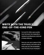 Novium Hoverpen 2.0 Interstellar Edition - Space Black, Unisex, Ballpoint Pen, 23.5 Degree Angle, Schmidt Ballpoint Refill, No Spills, No Spotting, No Explosions