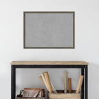 Amanti Art Grey Framed Magnetic Board 21x29 Medium Vision Board for use with Magnets, 100% Metal Sheet to Display Items as Office Decor or for Home Organization in mudroom, Kitchen or Kids Room
