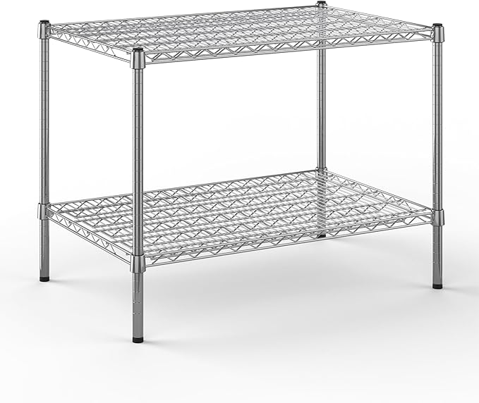 Regal Altair 24" Deep x 36" Wide x 27" Height Wire Shelving Kit | 2-Tier | NSF Commercial Storage Rack Unit