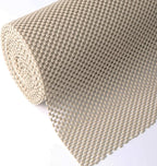 Shelf Drawer Liner Non-Adhesive Non Slip Durable Strong Long Size 12 in X 20ft for Drawers, Shelves, Cabinets, Storage, Kitchen and Desks, Beige