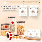 PARLAIM 2 Rolls 2000PCS 3/4" Round Circle Color-Code Dot Stickers,2 Color Style Colorful Coding Label Sticker for Home Office Classroom(Orange+Red)
