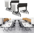 Goakwwuz Conference Room Table, Folding Conference Tables,Thicken Grey Tabletop,Flip Top Wooden Seminar Meeting Room Table for Conference Room Offices (8, Black Drawer, 55.1”)