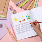 Henoyso 20 Pcs 120 Pages Primary Composition Notebooks K-2, Primary Journal Grades K-2, Writing Journal Practice Notebook for Kids in Preschool, Kindergarten, Back to School Supplies (Macaron)
