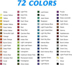 H & B 72 Colored Pencils Set, Art Pencil Kit for Adult Coloring,Oil Based Soft Core, Ideal for Coloring Sketching Shading,Art Set for Kids Teens Beginner Wooden Color Pencils