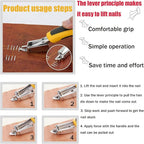Sichgitzo 4-Piece Staple & Tack Remover Tool Set - Professional Upholstery Nail Puller, Staple Lifter, Glue Remover & Pliers for Furniture, Floor, Wood, Photo Frames & Car Interiors
