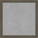Amanti Art Grey Framed Magnetic Board 13x13 X-Small Vision Board for use with Magnets, 100% Metal Sheet to Display Items as Office Decor or for Home Organization in mudroom, Kitchen or Kids Room