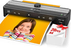 Laminator Machine with 20 A4 Laminating Pouches, Thermal and Cold Lamination Built in Cutter Quick Warm Up,9 Inch Portable Laminating Machine for Home Office School Use