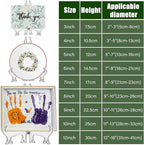 LonlyEagle 12 Pack 7 Inch Clear Plastic Easels or Stand/Plate Holders to Display Pictures or Other Items at Weddings, Plate Stands for Home Decoration, Birthdays, Tables