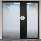 Beiyier 2 Pack 6 Option Office Privacy Sign, Round Rotating Hanger Business Door Signs - Clear Display Out Of Office, Back Soon, Do Not Disturb, Please Knock, Come On In, In A Meeting Status for Professional Work Environment (Silver, 6 Inch ）