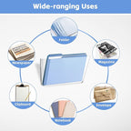 SUPEASY Clear Acrylic Single Pocket, Large Plastic Hanging Wall Mount File Holder Wall File Organizer for Mails, Document, Magazine, Letter Size for Office Home, 6 Pack