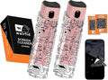 walrfid 2pcs Car Screen Cleaner, Computer Screen Cleaner Spray and Wipe, Laptop Cleaning Mist Kit for Electronic iPad, iPhone, Phone, MacBook, TV, Monitor, Tablet Display, with Graffiti Case, Pink