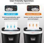 VidaTeco Paper Shredder for Home Office Heavy Duty with 60 Mins Running with US Patented Cutter,Shred CD/Card with Extra Large Bin,AUTO Jam Proof(ETL) (10-Sheet Micro-Cut)