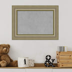 Amanti Art Silver Framed Magnetic Board 17x23 Small Vision Board for use with Magnets, 100% Metal Sheet to Display Items as Office Decor or for Home Organization in mudroom, Kitchen or Kids Room